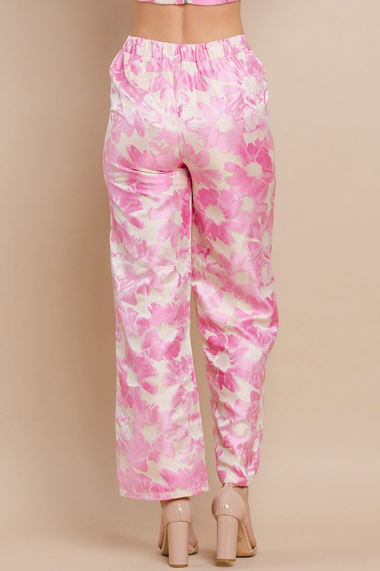 Jackie Pink Floral Pants