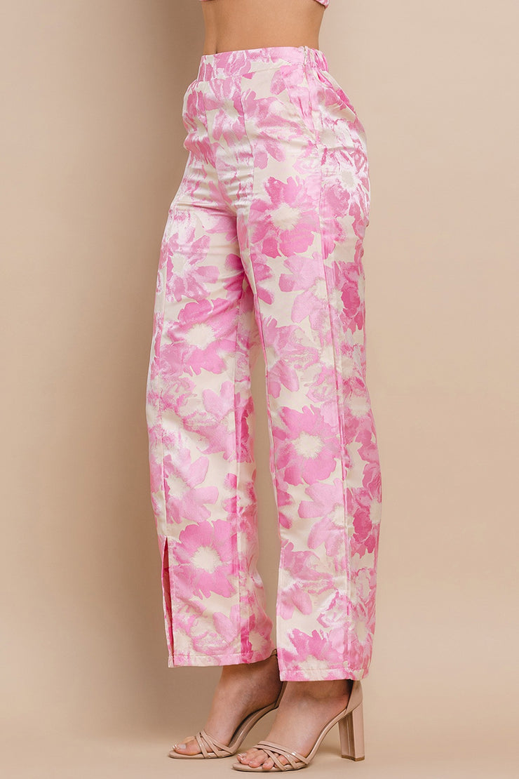 Jackie Pink Floral Pants