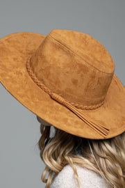 Camel Suede Panama Hat
