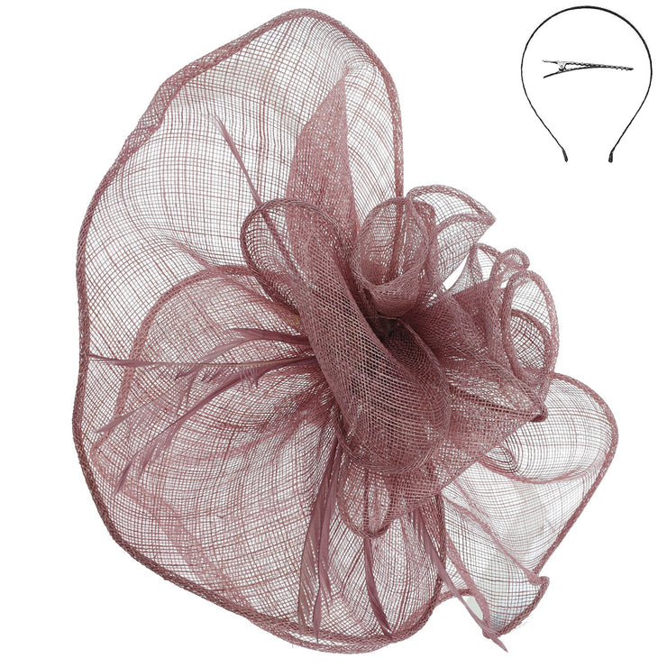 Rose Floral Mesh Fascinator