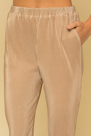 Taupe Fit & Flare Pants