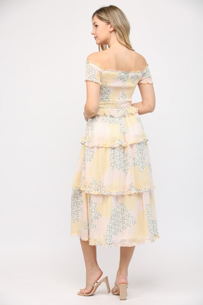 Sunshine Off the Shoulder Dress