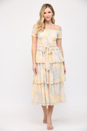 Sunshine Off the Shoulder Dress