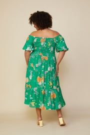 Grace Green Floral Dress