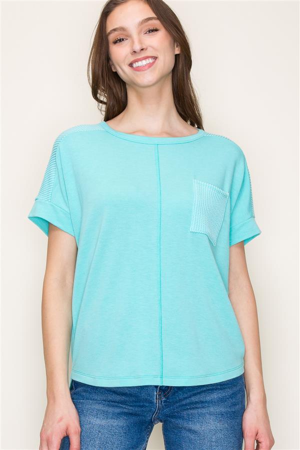 Mint Terry Top