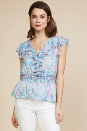 Dusty Blue Paisley