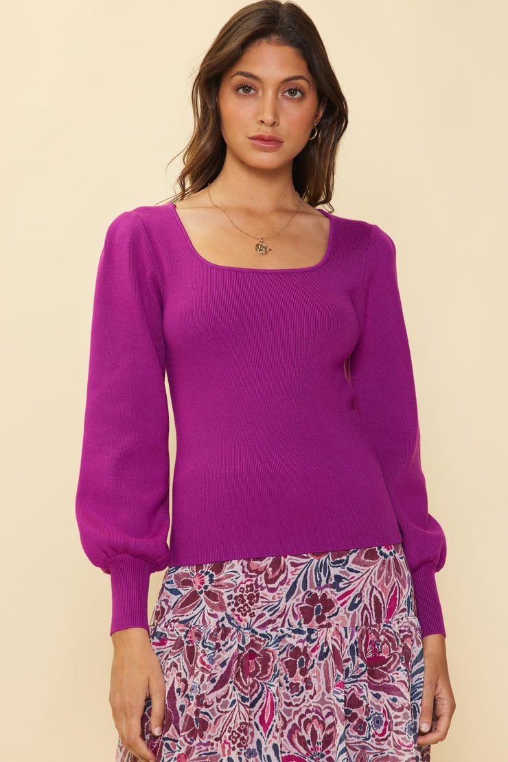 Orchid Square Neck Sweater