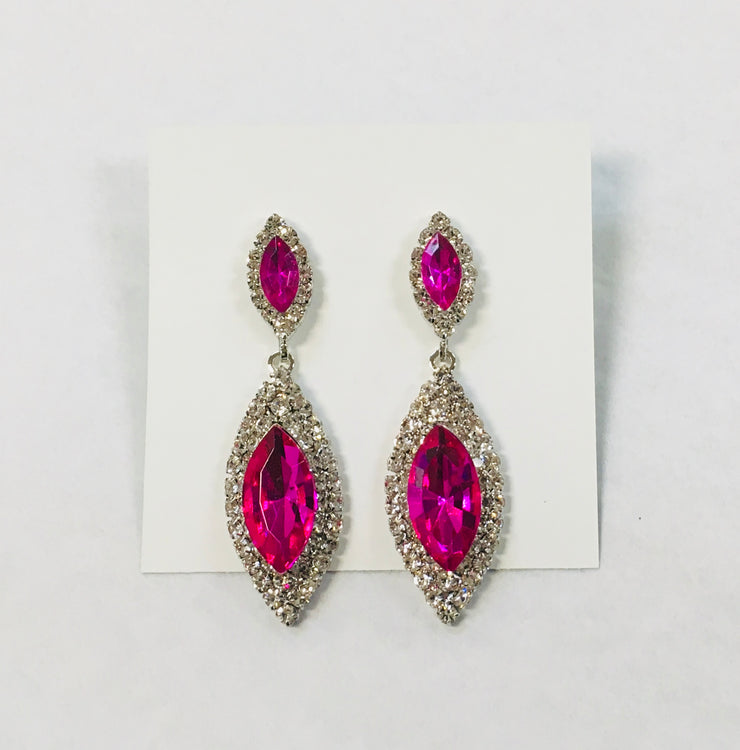 Fuchsia Drop Earrings