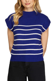 Blue White Stripe Sweater