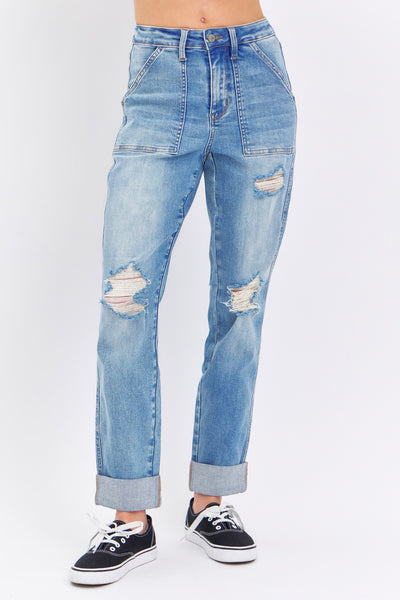 JB Patch Pocket Distressed BF