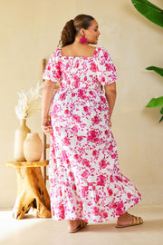 Pink Floral Maxi