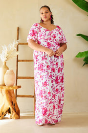 Pink Floral Maxi