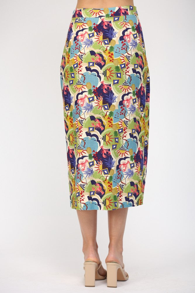 Wave Island Wrap Skirt