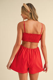 Ruby Bow Romper