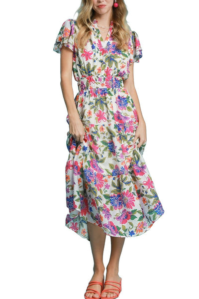 Allison Floral Midi