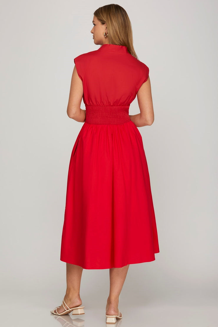 Rose Red Midi