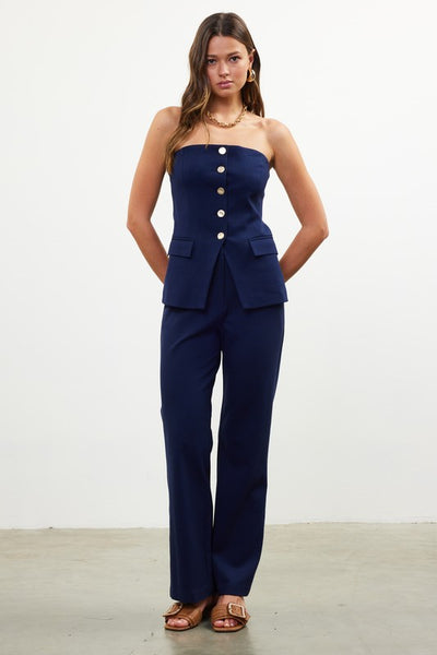 Navy Wide Leg