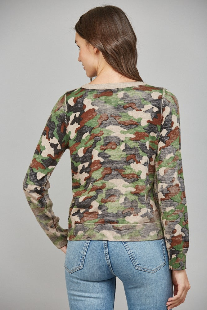 Camo Cardigan