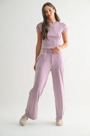 Purple Mist Wide Leg Pant