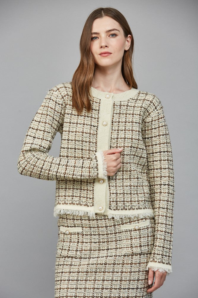 Tweed Cardigan