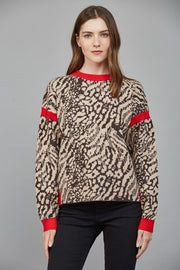 Animal Print With Red Trim