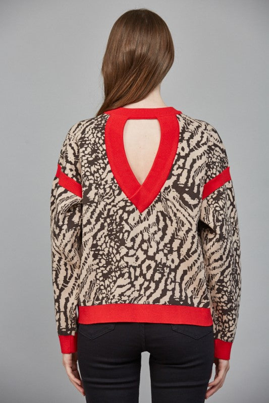 Animal Print With Red Trim