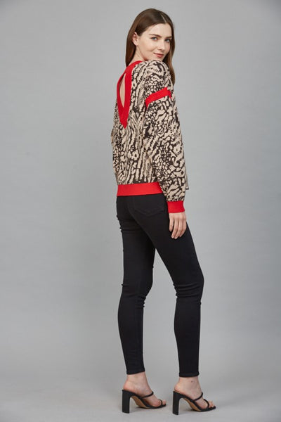 Animal Print With Red Trim