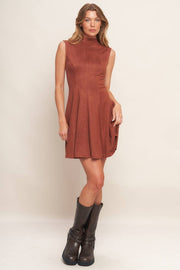 Rust Faux Suede Mini