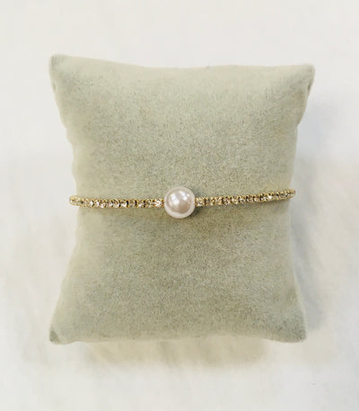 Pearl & Crystal Bracelet