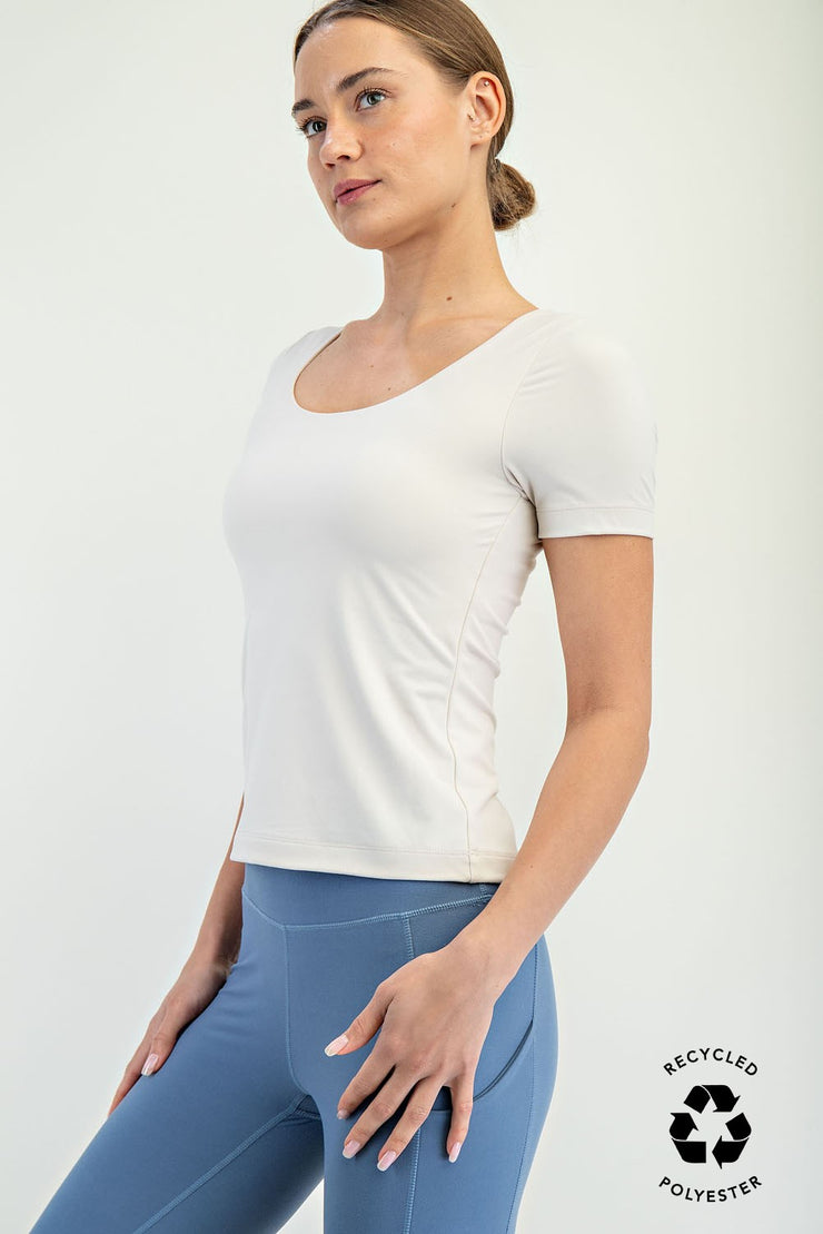 Pearl White Layering Top
