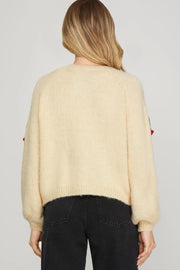 Cherry Sweater Top