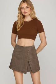 Mocha Studded Skort