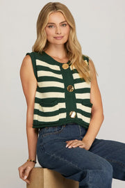 Geneva Stripe Vest