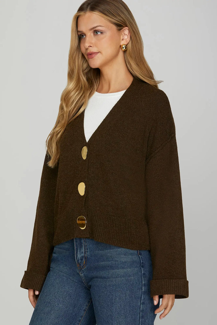 Cozy Brown Cardigan