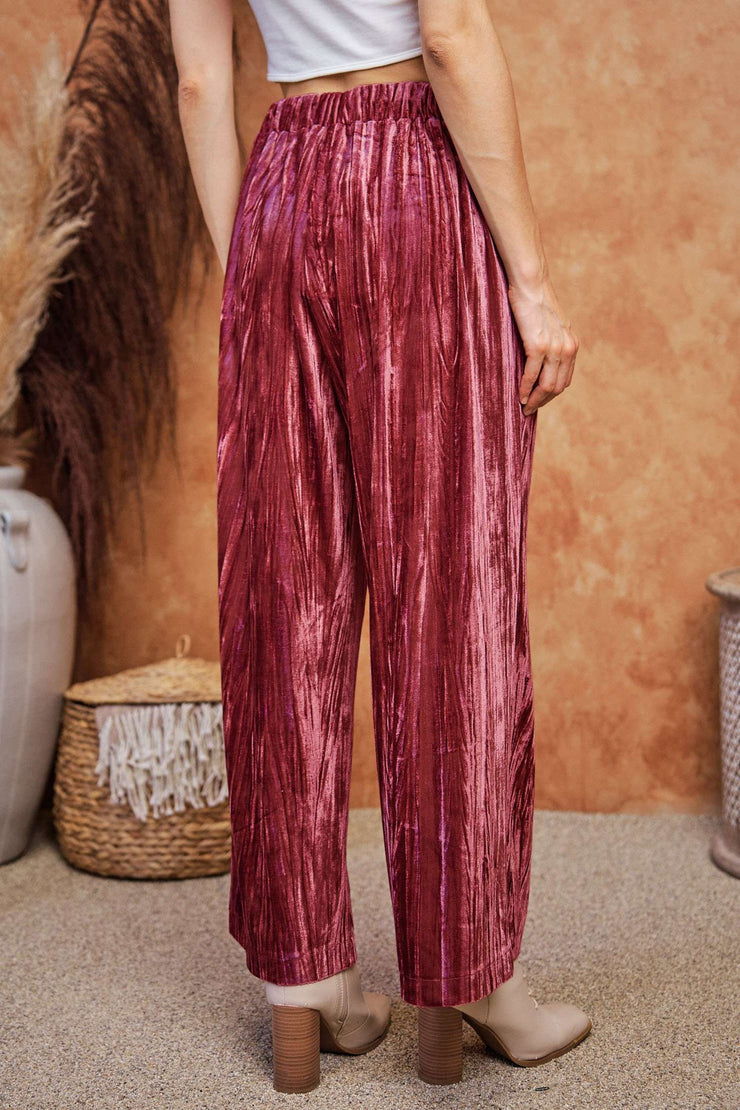 Sedona Pink Velvet Pants