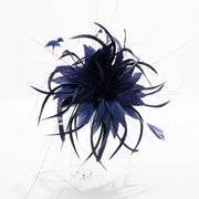 Double Feather Flower Fascinator