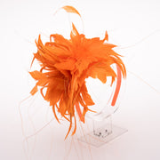 Double Feather Flower Fascinator