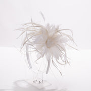 Double Feather Flower Fascinator