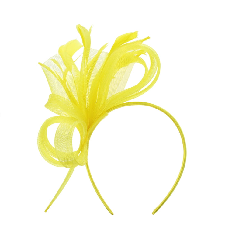 Yellow Loops Small Fascinator