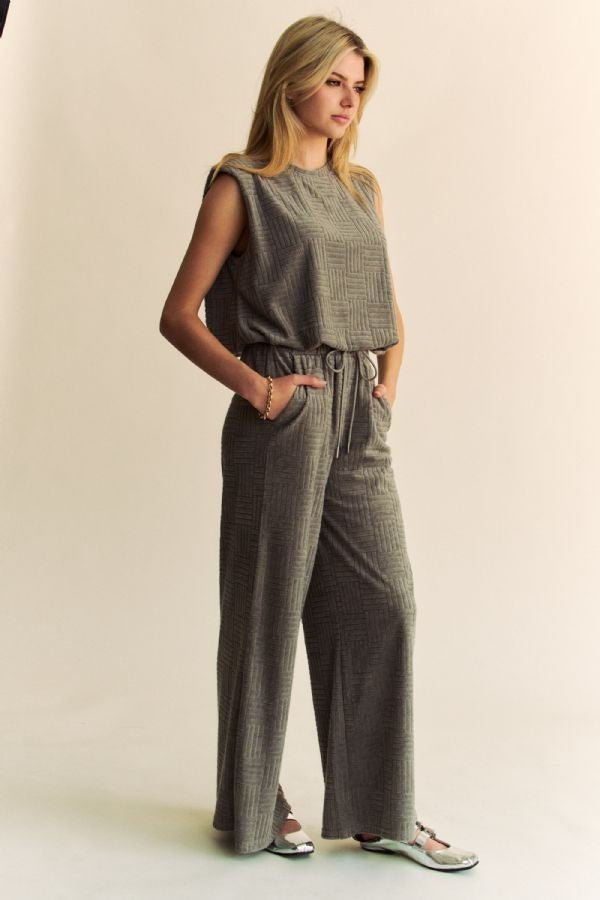 Grey Terry Easy Pants