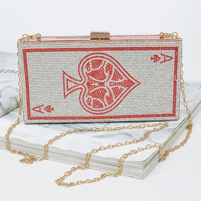 Red Poker Party Clutch