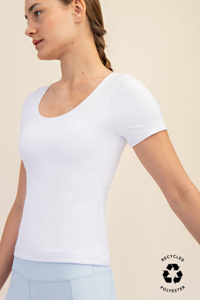 White Basic Layering Top
