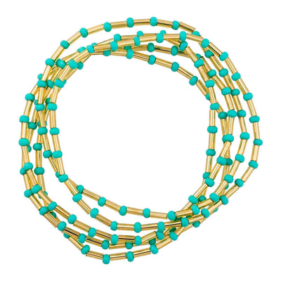 Turquoise Seed Bead Bracelet Set