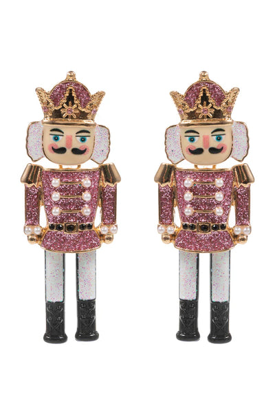 Pink Nutcracker Earring