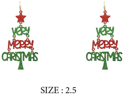 Very Merry Christmas Earring