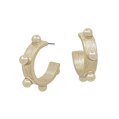 Gold Hoops Studs