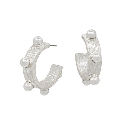 Silver Bead Accent Studs