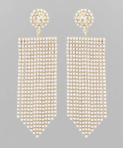 White and Gold Dangle