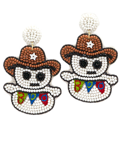 Cowboy Ghost Earrings