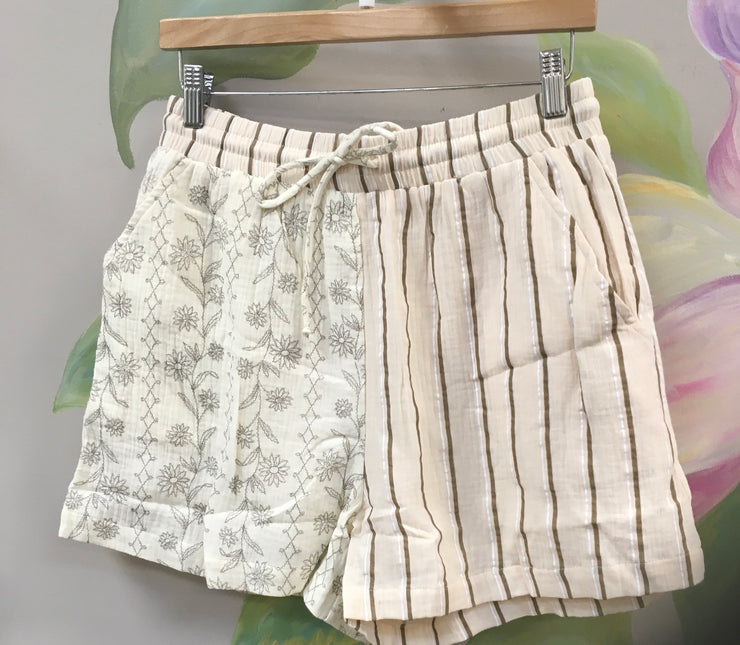 Gauzy Printed Shorts